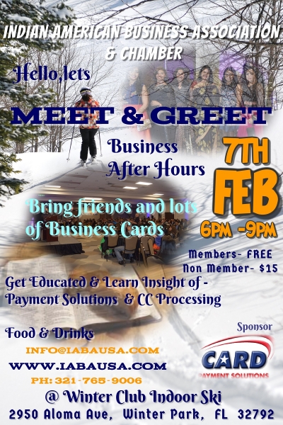 IABA Meet & Greet- Business After hours- Feb 7th Thursday