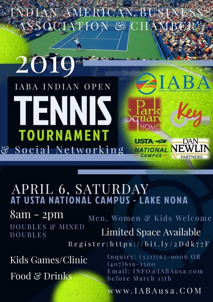IABA Indian Open Tennis Tournament- 2019