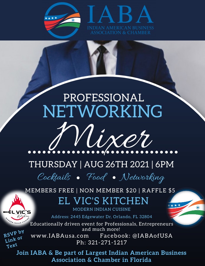 IABA Professionals Networking Mixer Aug 26th @ El Vic's Kitchen