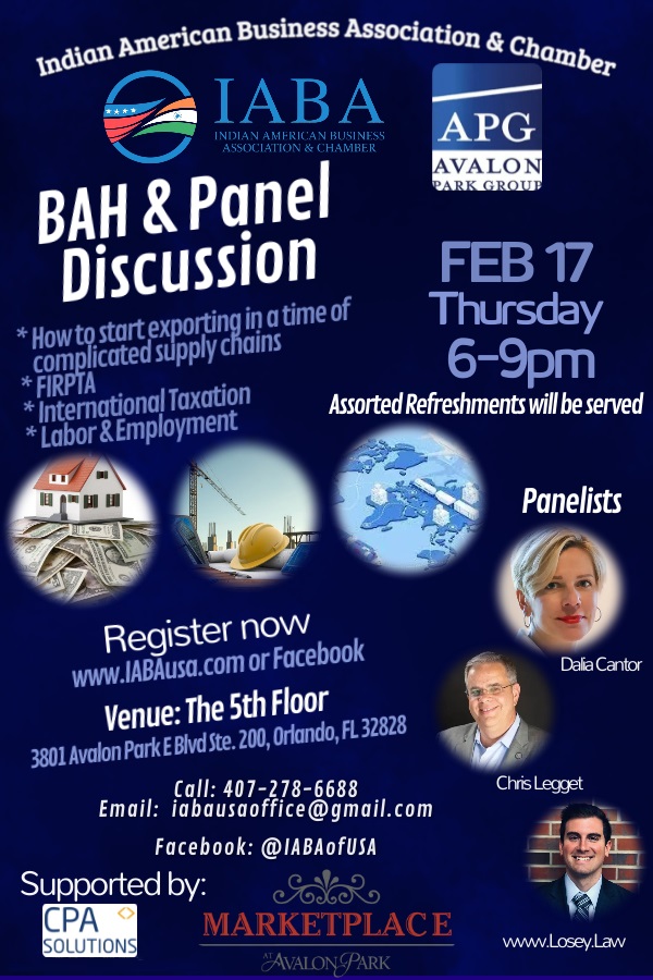 IABA APG 5th Floor at Avalon Park Panel Discussion & BAH