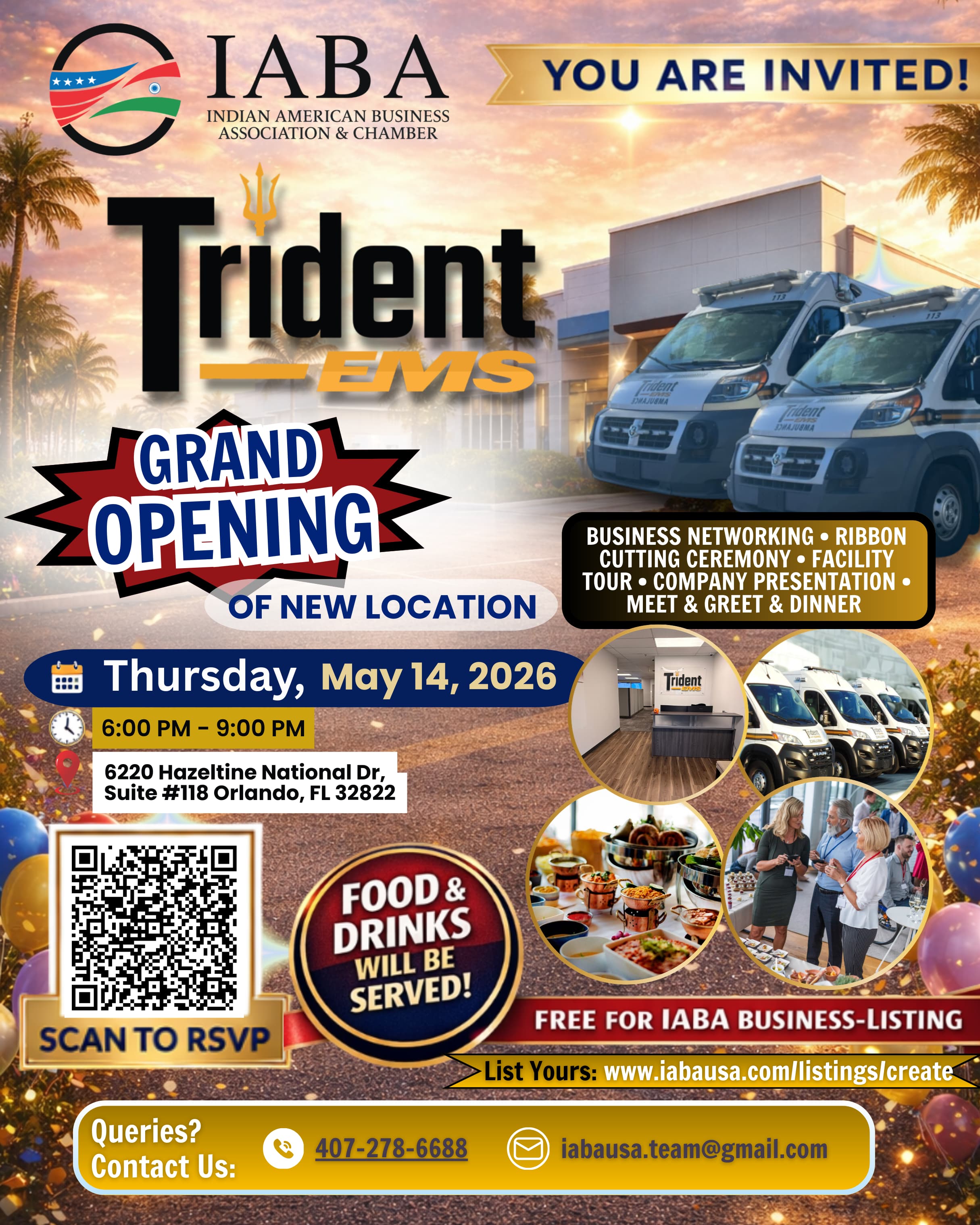IABA: Trident EMS Grand Opening & Ribbon Cutting – May 14, 2026