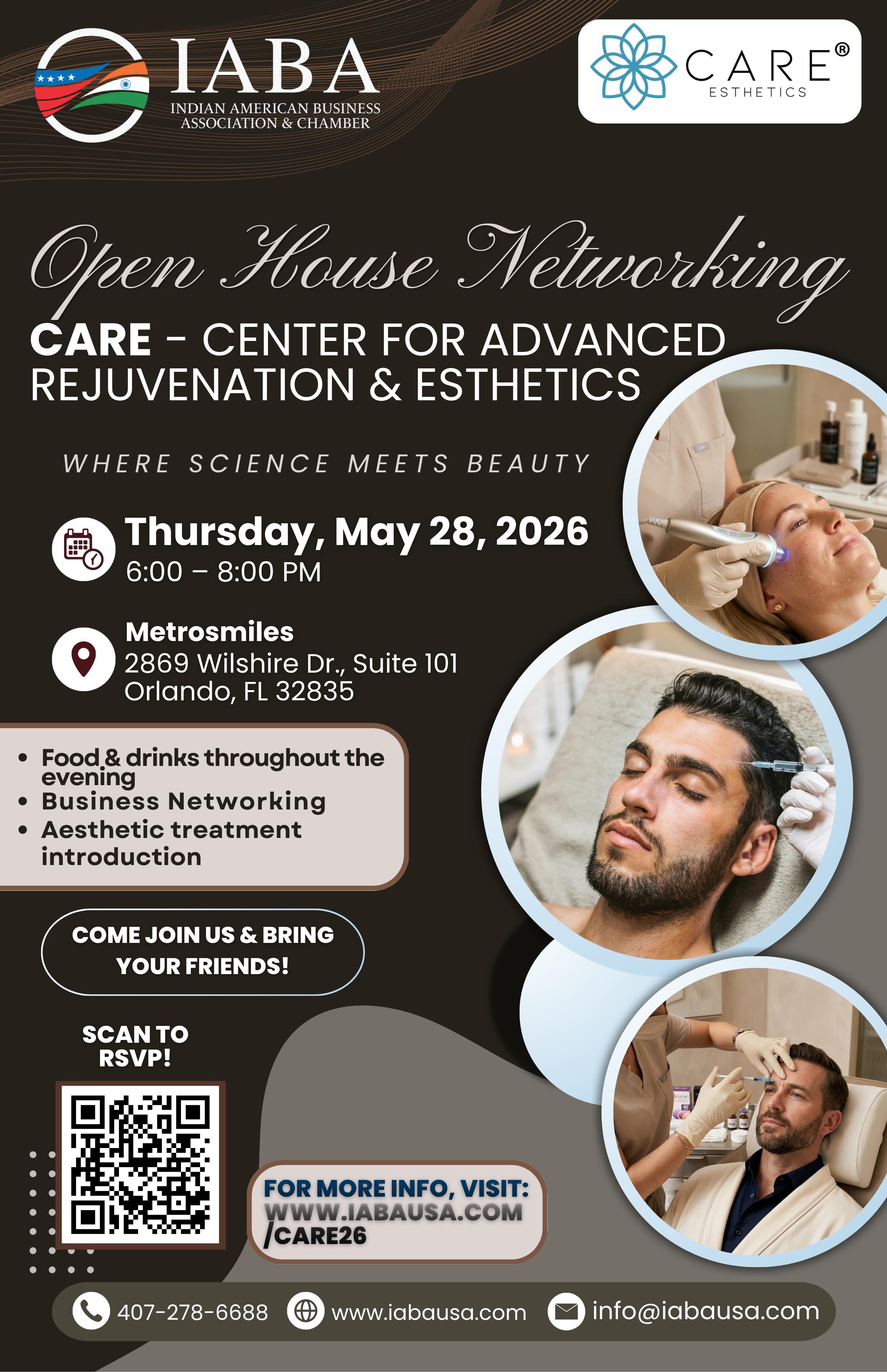 Center for Advanced Rejuvenation & Esthetics (CARE) Open House Networking Event