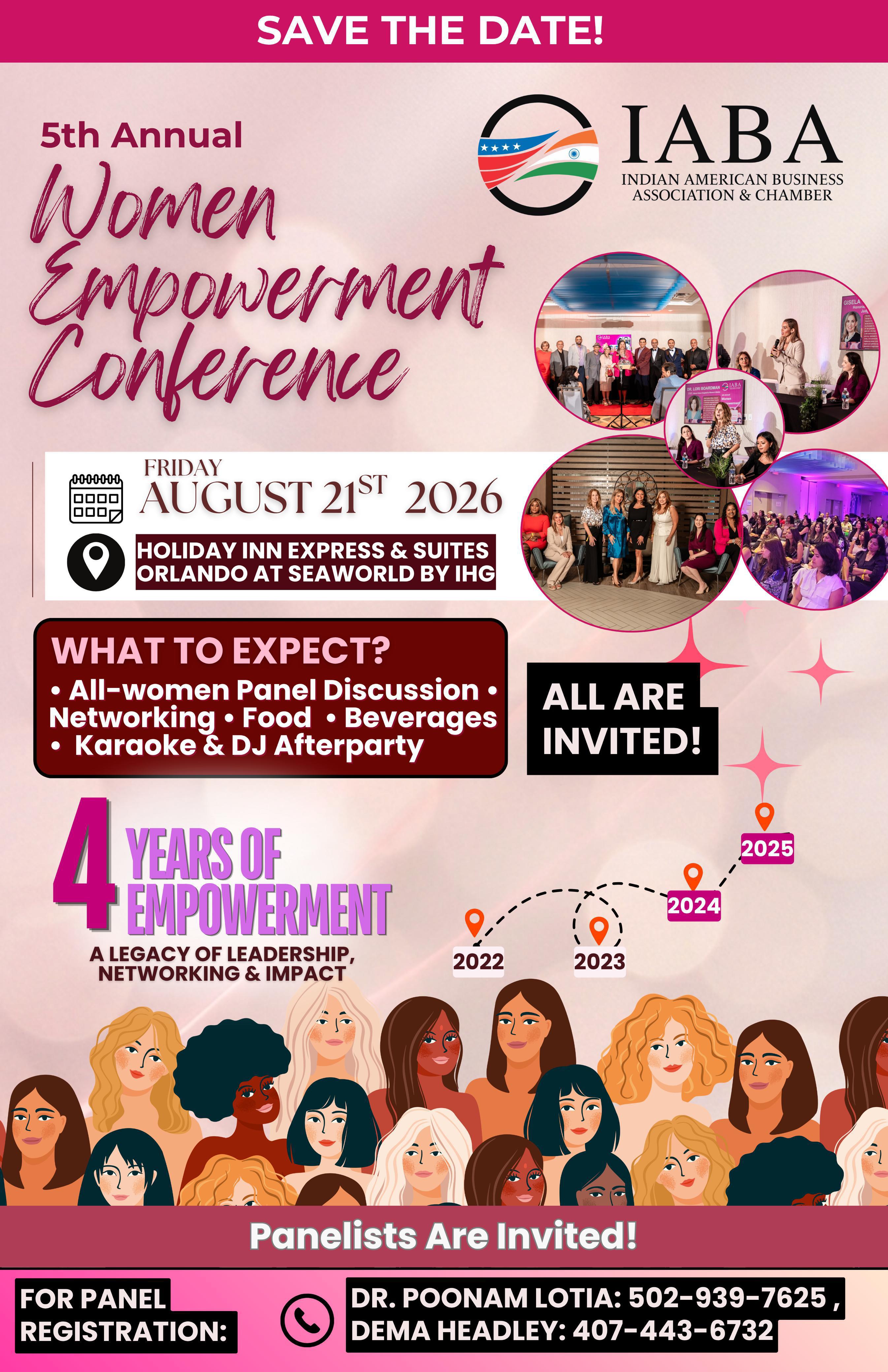 IABA- 5th Annual Women Empowerment Conference- Fri, 21st Aug, 2026