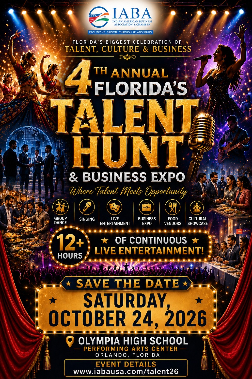 4th Annual Florida's Talent Hunt & Business Expo 2026 | Saturday, October 24, 2026 in Orlando