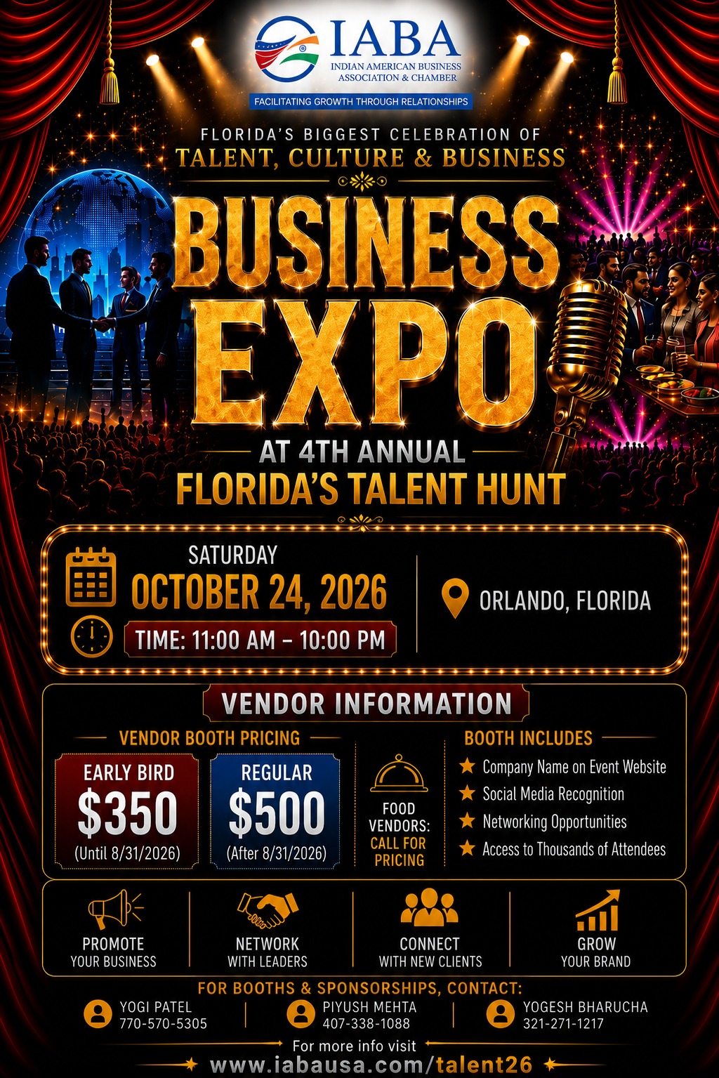 4th Annual Florida's Talent Hunt & Business Expo 2026 | Saturday, October 24, 2026 in Orlando