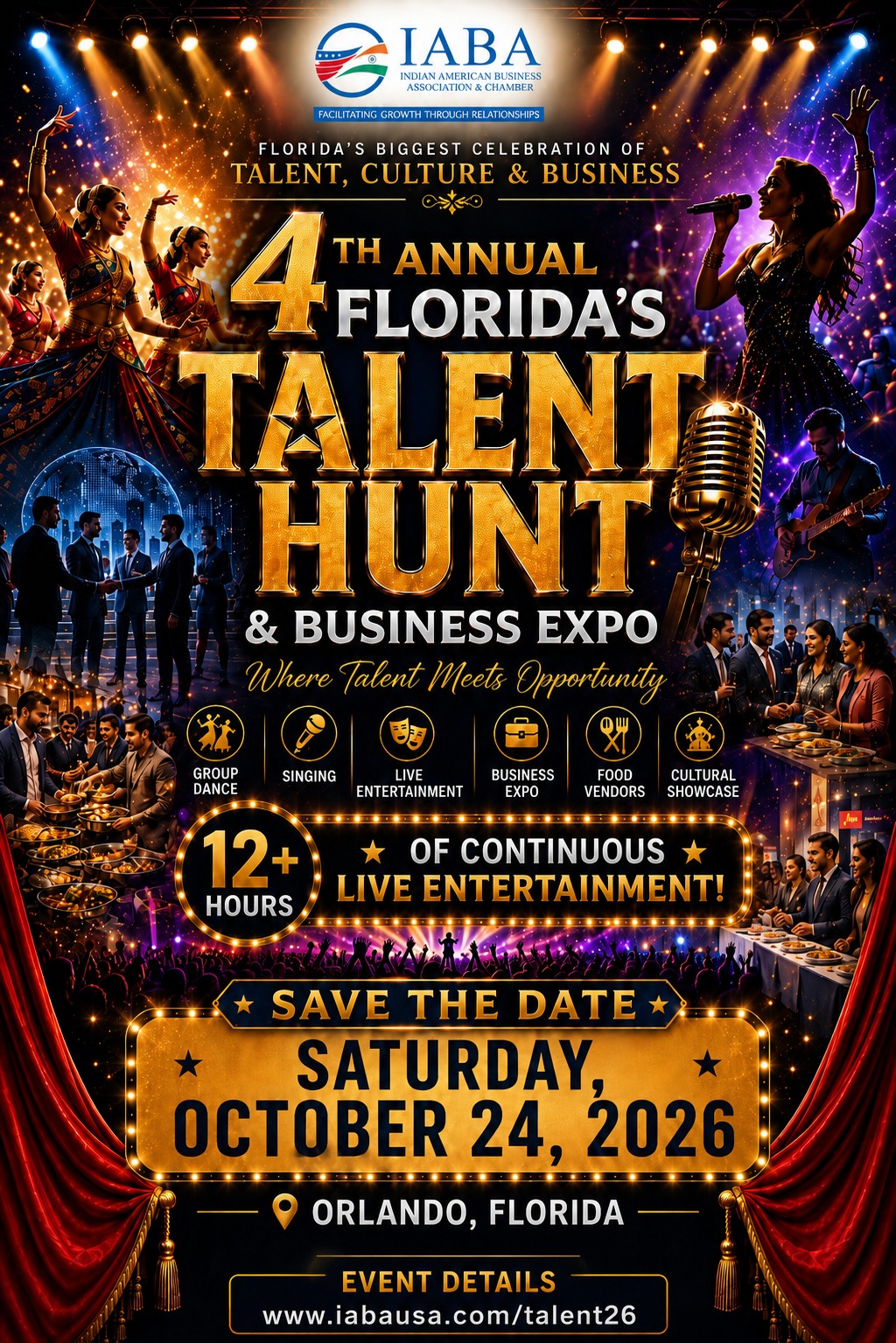 4th Annual Florida's Talent Hunt & Business Expo 2026 | Saturday, October 24, 2026 in Orlando
